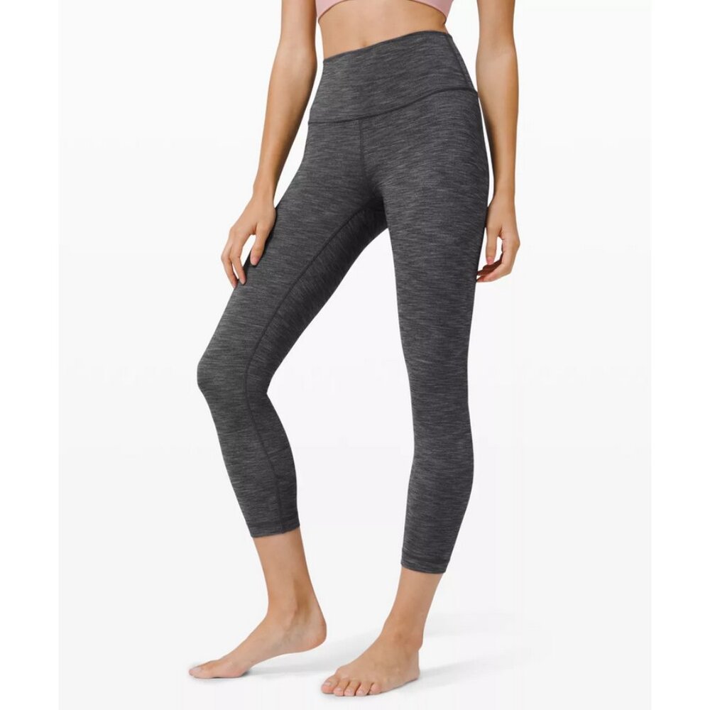 Lululemon Sz. 6 Wunder Under High-Rise Crop Athleisure Workout Athletic